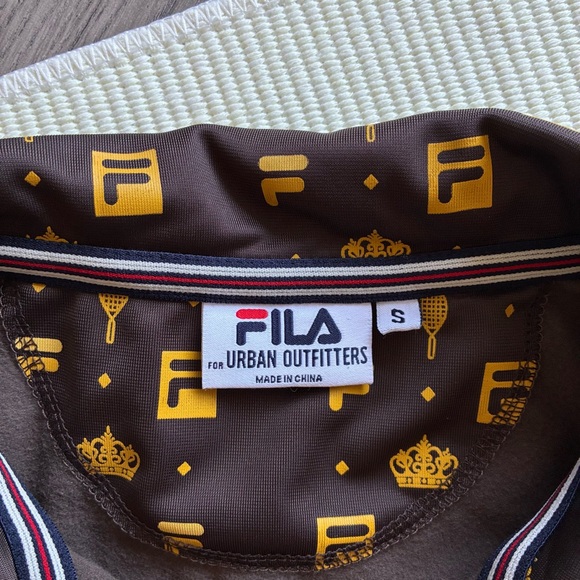 FILA for Urban Outfitters gold monogram print track jacket - Picture 3 of 7